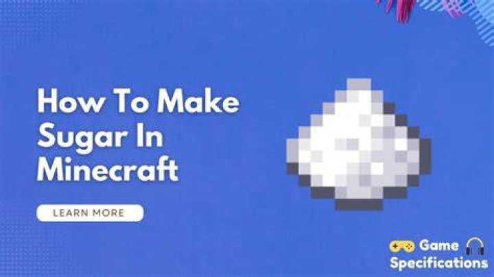 How do i get sugar in minecraft