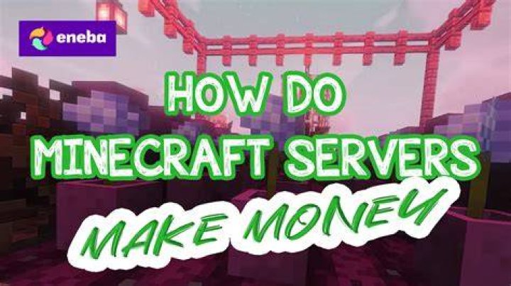 How do minecraft servers make money