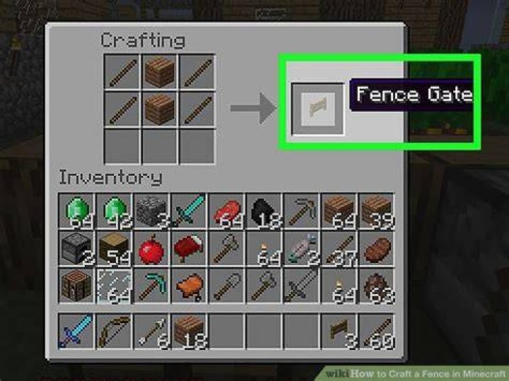 How do u make fences in minecraft