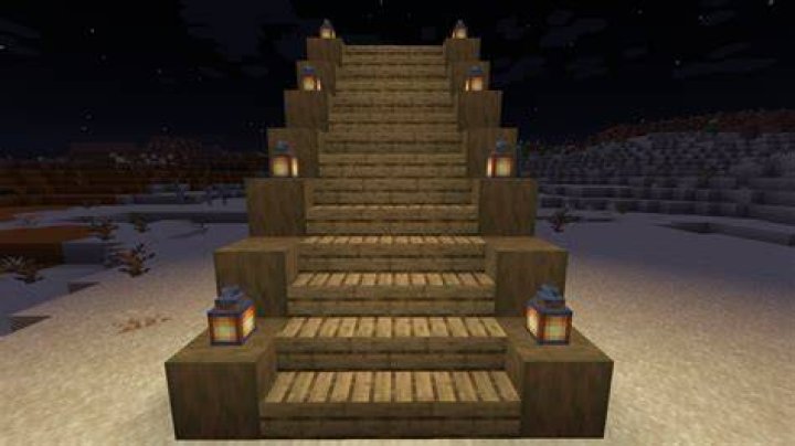 How do u make stairs in minecraft