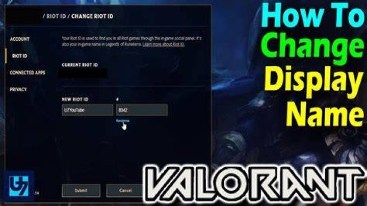 How do you change your valorant name