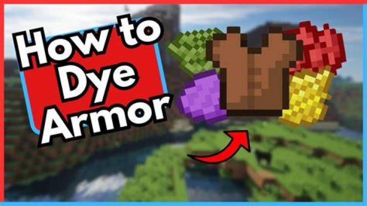How do you dye armor in minecraft