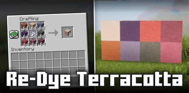 How do you dye terracotta in minecraft