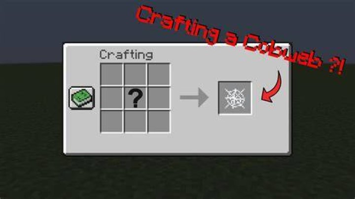 How do you make cobwebs in minecraft