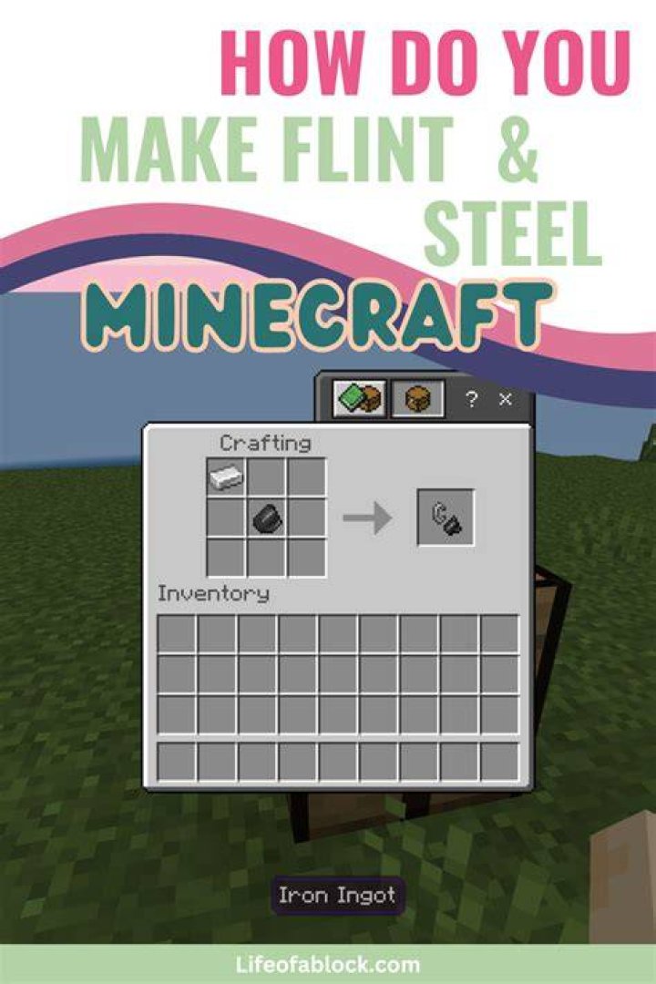 How do you make flint in minecraft