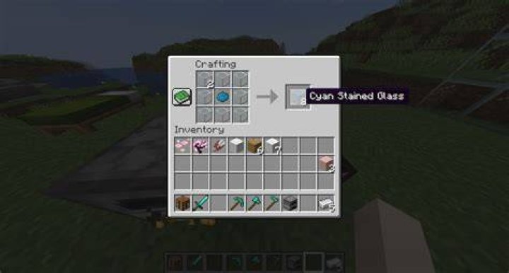 How do you make glass minecraft