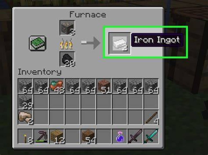 How do you make iron in minecraft