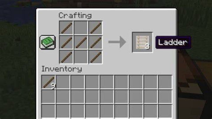 How do you make ladders in minecraft