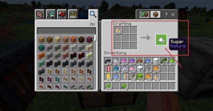 How do you make sugar in minecraft