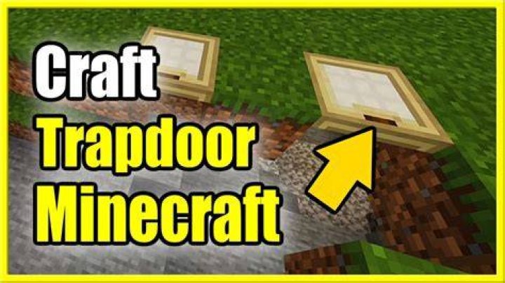 How do you make trapdoors in minecraft