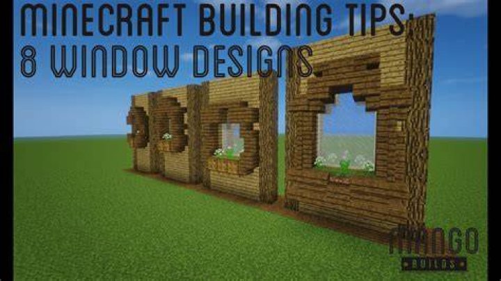 How do you make windows in minecraft