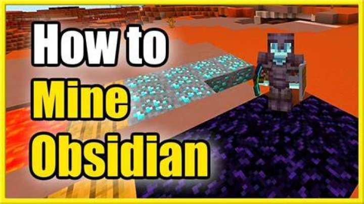 How do you mine obsidian in minecraft