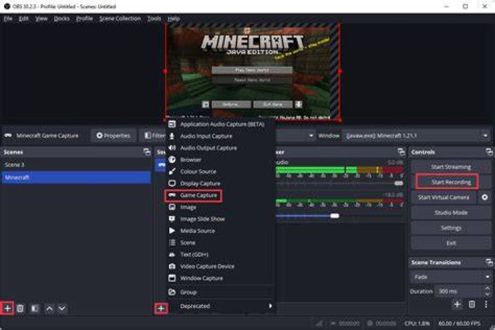 How do you record in minecraft