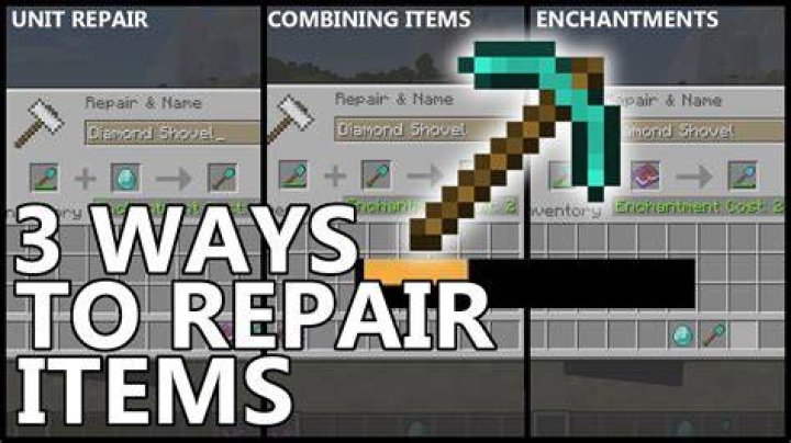 How do you repair items in minecraft