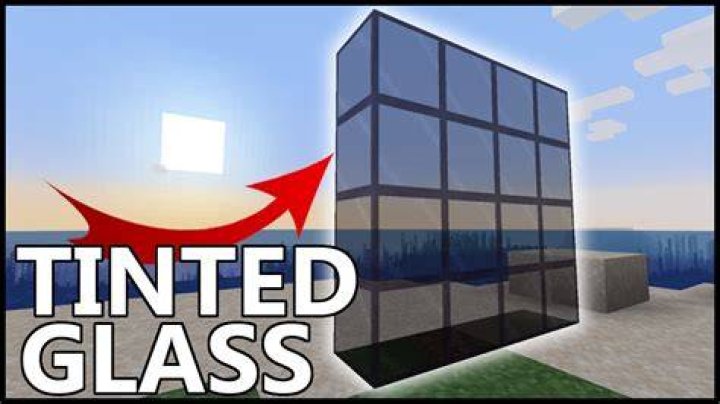 How does tinted glass work minecraft