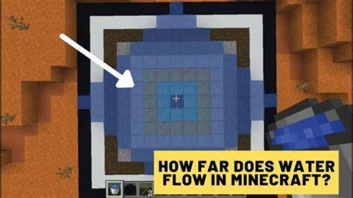 How far does water reach in minecraft