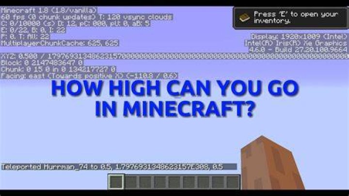 How high can you go in minecraft