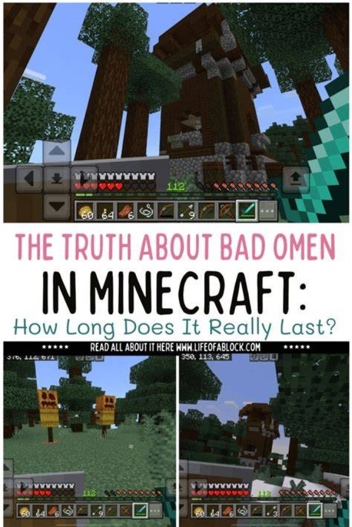 How long does bad omen last minecraft