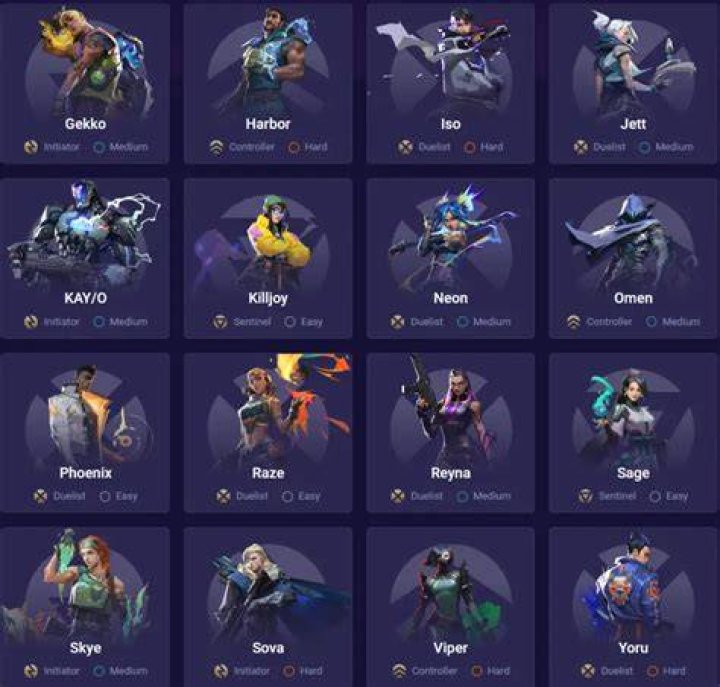 How many characters in valorant