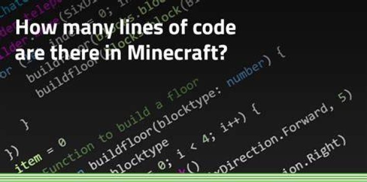 How many lines of code in minecraft
