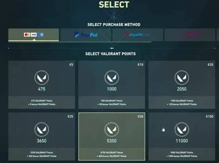 How much is 1000 valorant points