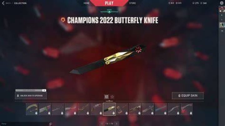 How much is the butterfly knife in valorant