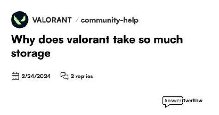 How much storage does valorant take up