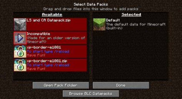 How to add data packs to minecraft