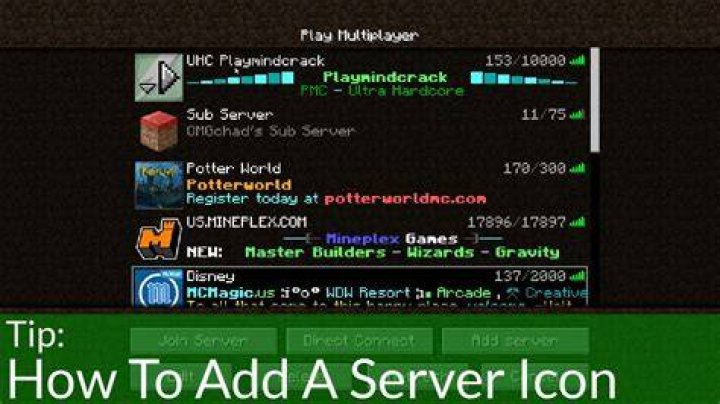 How to add server icon minecraft