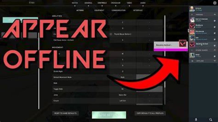 How to appear online on valorant
