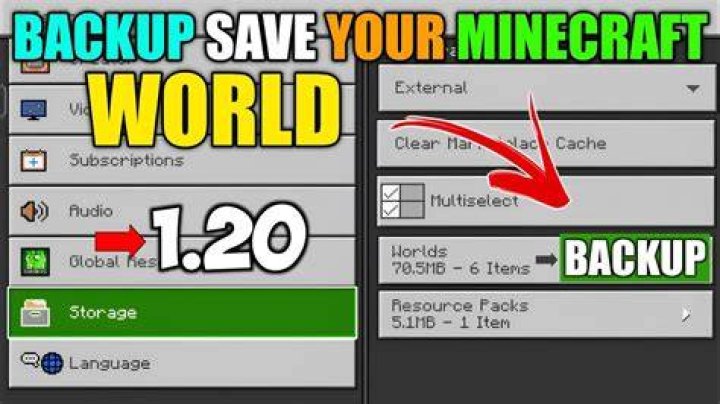 How to backup minecraft pe worlds android
