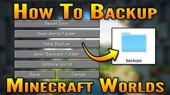 How to backup worlds in minecraft