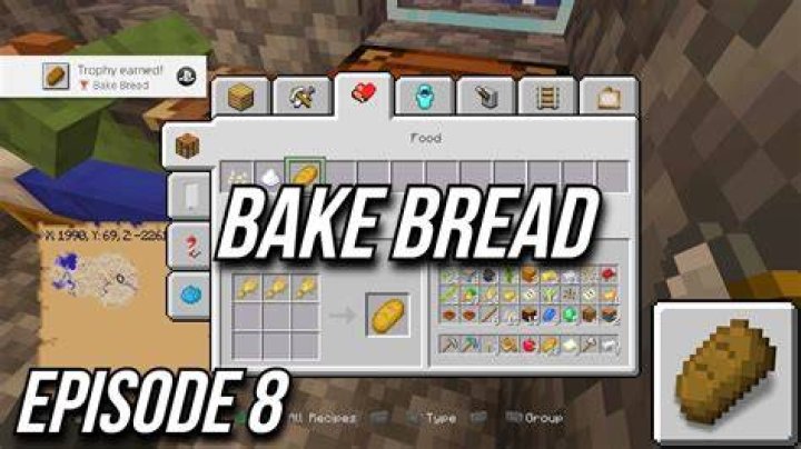 How to bake bread in minecraft