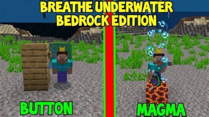 How to breathe underwater in minecraft bedrock