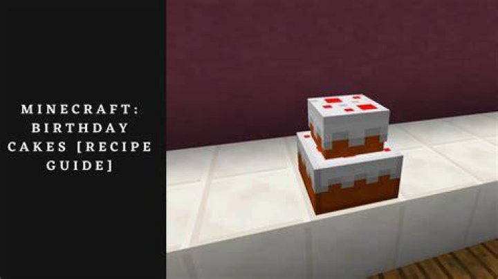 How to build a cake in minecraft