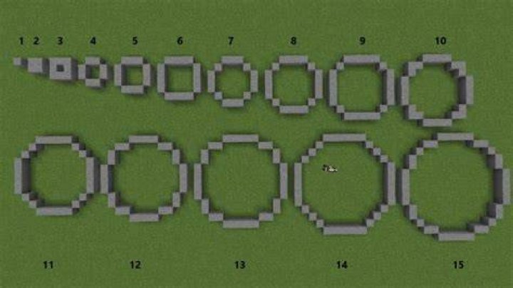How to build a circle in minecraft