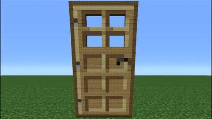 How to build a door in minecraft