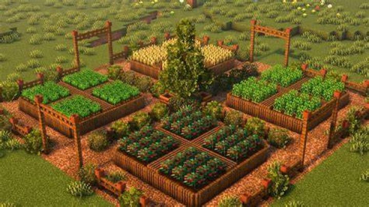 How to build a garden in minecraft