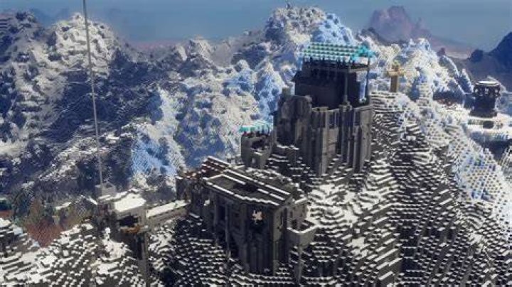 How to build a mountain in minecraft