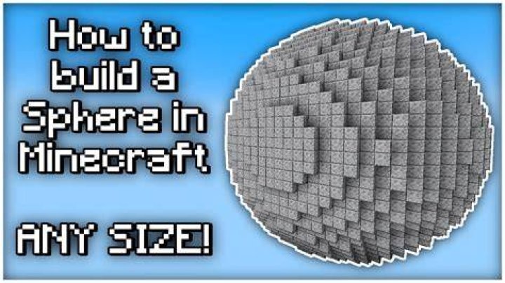 How to build a sphere in minecraft