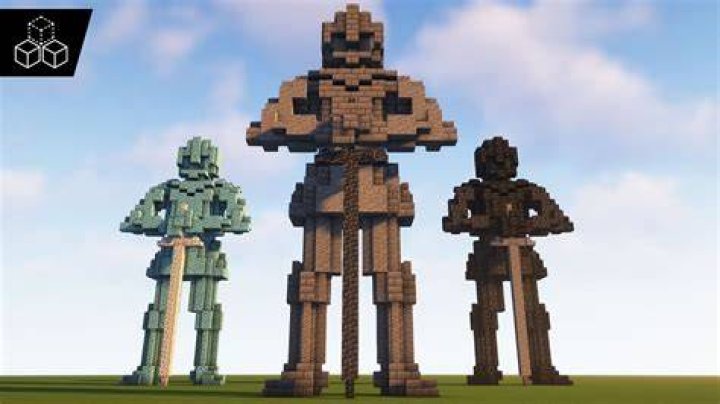 How to build a statue in minecraft