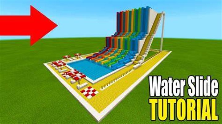 How to build a waterslide in minecraft