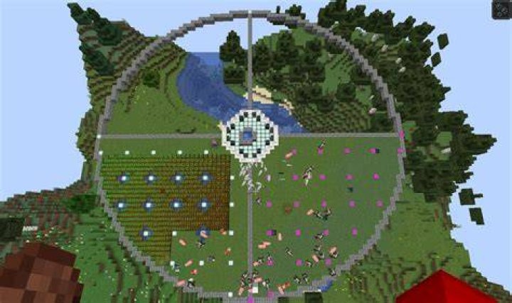 How to build circle in minecraft