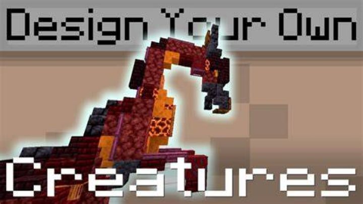 How to build creatures in minecraft