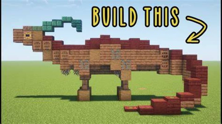 How to build dinosaur in minecraft