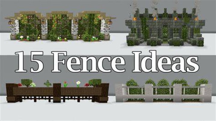 How to build fences in minecraft