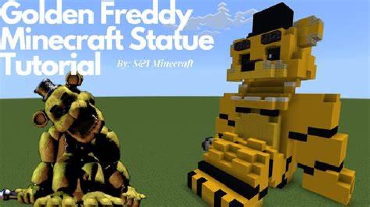 How to build golden freddy in minecraft