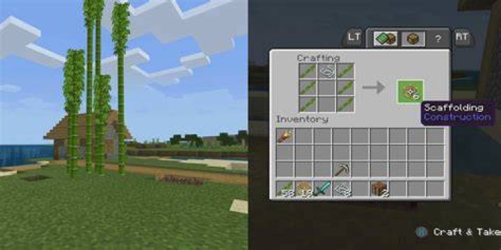 How to build scaffolding in minecraft