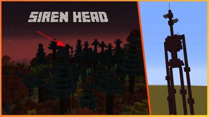 How to build siren head in minecraft