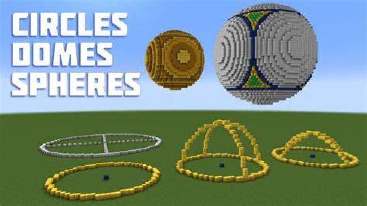 How to build spheres in minecraft